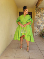 Vision of Love Dress - FLOURESCENT GREEN