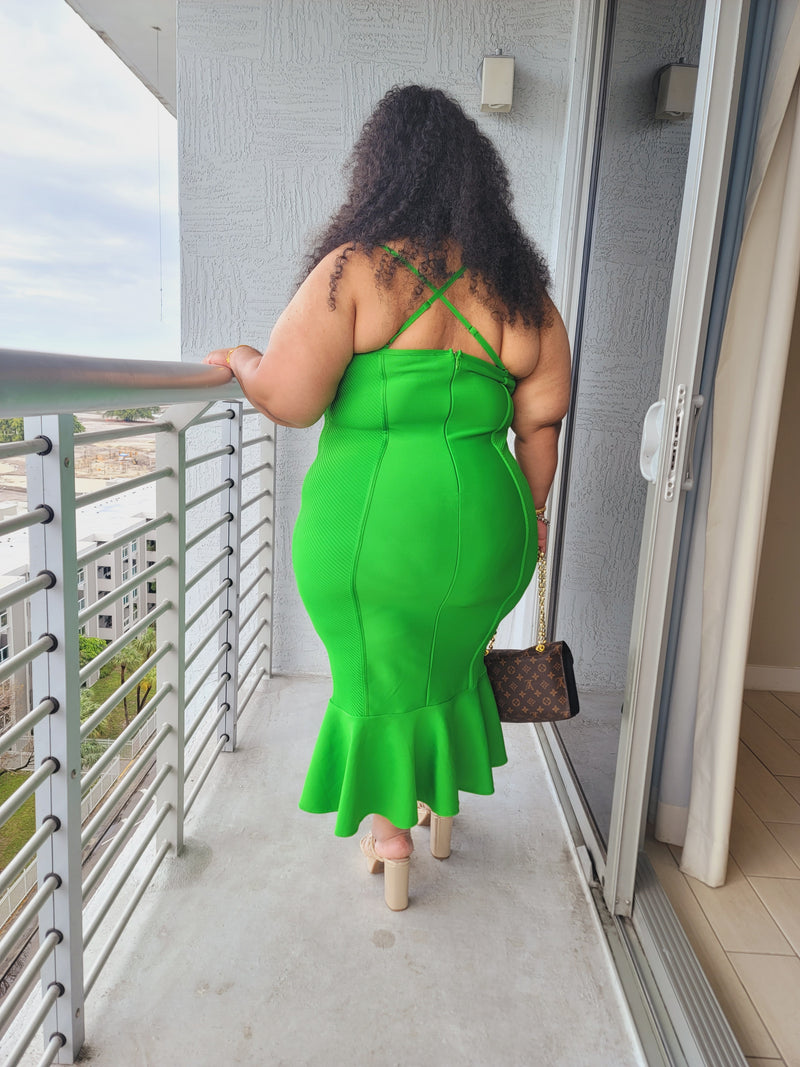 True Goddess Dress - GREEN