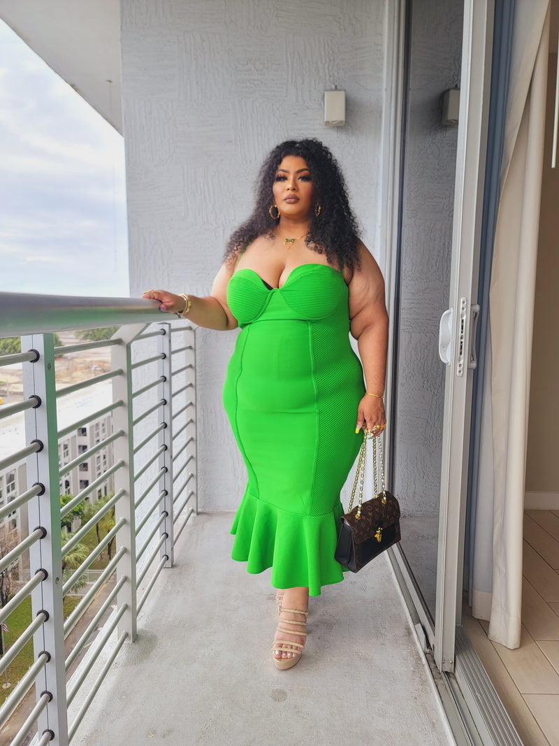 True Goddess Dress - GREEN