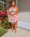 Over The Moon Dress- PEACH