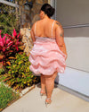 Over The Moon Dress- PEACH