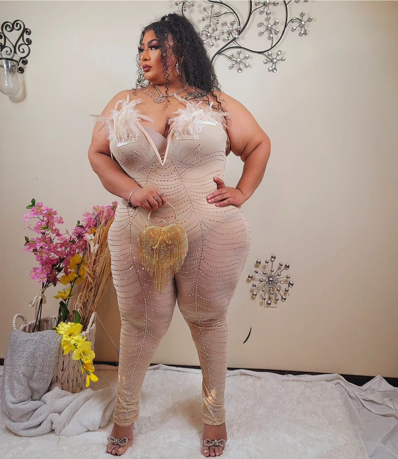 Miami Heat Jumpsuit- NUDE