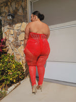 Miami Heat Jumpsuit- RED