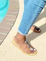 Diamond Clear Flat Sandal