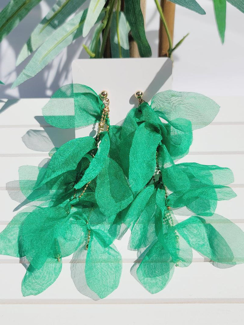 Flying Solo Drop Earring- GREEN